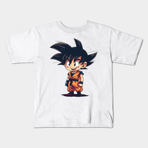 goku Kids T-Shirt by pokermoment